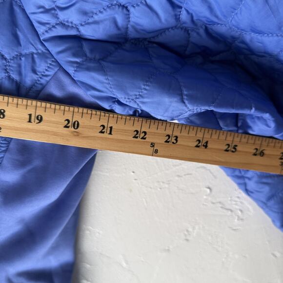 LL Bean Jacket Womens Large Blue Quilted Performance Fleece Lined Lightweight - Picture 6 of 8